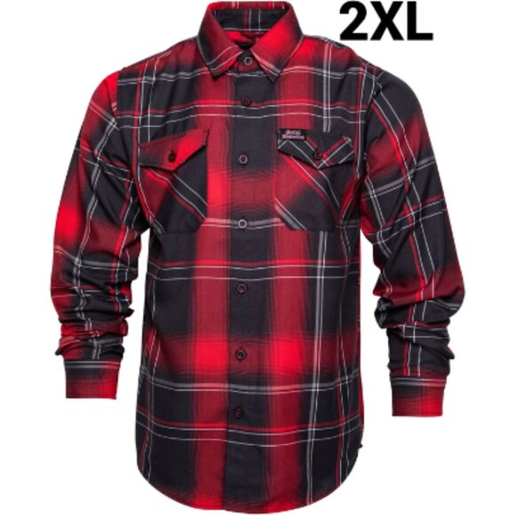 DIXXON Flannel x SOCIAL DISTORTION PRISON BOUND Collab Flannel Shirt - Men's 2XL - Picture 1 of 12